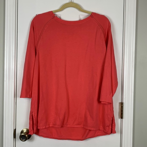Care + Wear coral colored 3/4 length sleeves with zippers on each side size XL - Picture 1 of 6